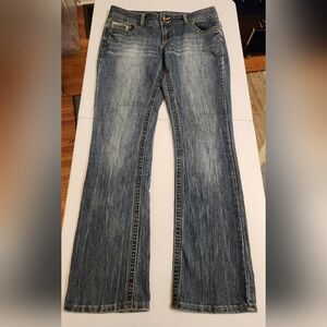 Maurices Size 9/10 Regular Bootcut Jeans Button Back Pockets
